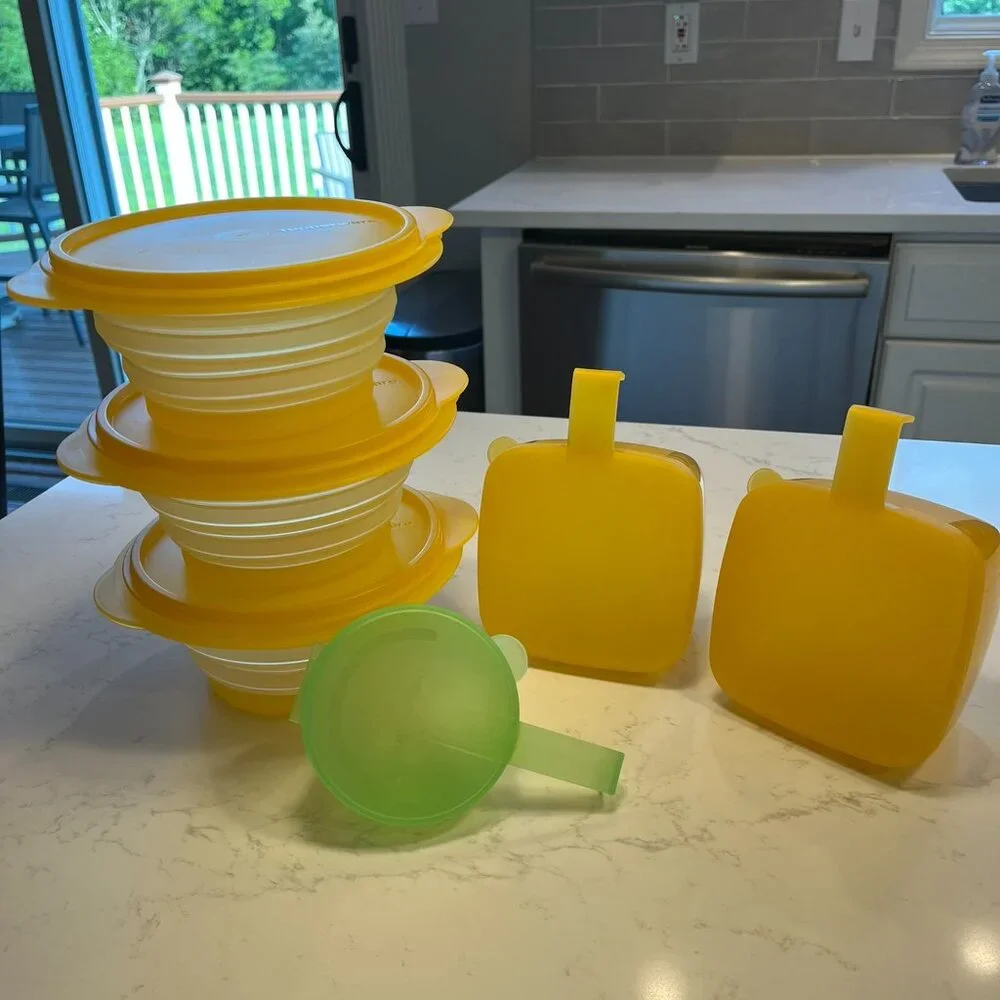 Never Used Tupperware Forget Me Not and Flat Out Lot - Picture 3 of 16